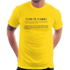 Camiseta Contatinho - Foca na Moda, Amarelo, GG
