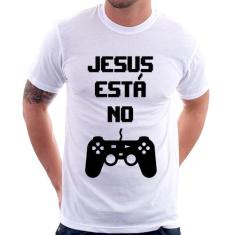 Camiseta Jesus está no controle - Foca na Moda, Branco, GGG