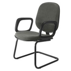 Cadeira Diretor Interlocutor para Escritório Linha Uno Cinza