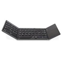 BDNET, Mini Teclado Dobrável Bluetooth Com Touchpad Sem Fio Abnt Ç