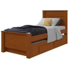 Cama Solteiro Bibox 2 Gavetas Athenas Frassino