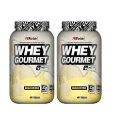 Kit 2X Whey Protein Gourmet 907g Pote - FN Forbis Nutrition-Unissex