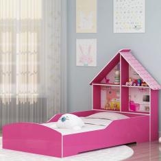 Cama Infantil Casinha 090 Pink Ploc - Gelius