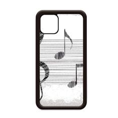 Capa com estampa simples de música clássica para iPhone 12 Pro Max para Apple Mini Mobile Case