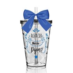 Copo Convite Twister 700 ml Personalizado para Pajem
