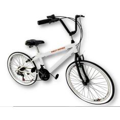 Bicicleta aro 26 mtb selim 2 molas conforto 18 marchas