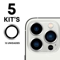 05X Kits Película de Proteção Lente Câmera Para iPhone 15 Pro 15 Pro M