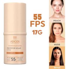Protetor Solar Adcos Tonalizante Base Stick Fps55 17g, Peach