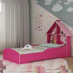 Cama Solteiro MDF Casinha Gelius