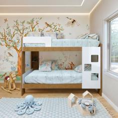 Beliche 100% Mdf Com Prateleira Vegas Branco/ypê