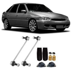 Bieleta + Kit Batente Ford Escort Zetec Dianteiro 1997 Até 2003 O Par 
