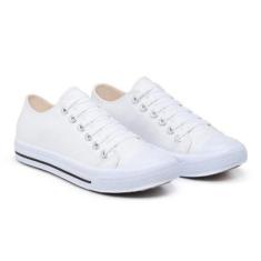 Tênis Feminino Casual Confortável Solado Reto Cadarço-Feminino