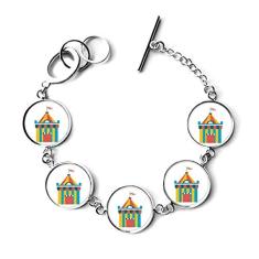 DIYthinker Pulseira com ilustração de barraca de parque, incrível, pingente, joia