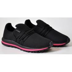 Tênis Infantil Ezesix Com Cadarço Confort Forcenekss Lig Shoes, Preto,