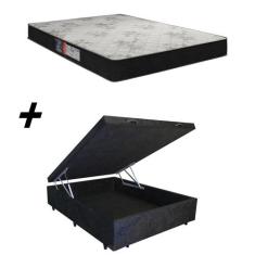 Cama Box Baú Casal + Colchão Portobel Viena D23 57x138x188