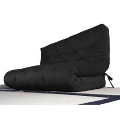 Colchão Futon Casal Dobrável Sofa Cama Preto - R9 Design Futon