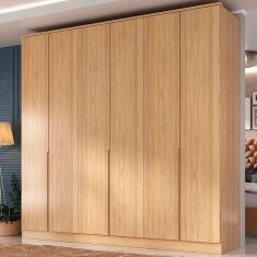 Guarda-Roupa Casal Logan 6 Portas 4 Gavetas Olmo - Mambel