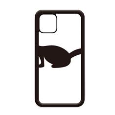 Capa preta Polecat Animal Portrayal para iPhone 11 Pro Max para Apple Mobile Case Shell