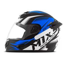 CAPACETE FECHADO MIXS MX2 STORM FOSCO AZUL TAM. 62