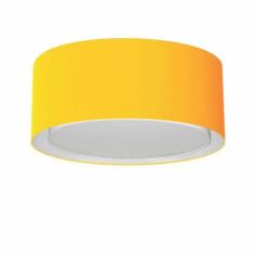 Plafon Cilíndrico Duplo Vivare Md-3036 Cúpula em Tecido 50x25cm - Bivolt