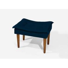 Banqueta para penteadeira  estofadoda pillow d-28 - pes palito - DELAC