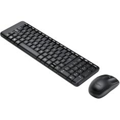 Teclado E Mouse Logitech Mk220 Compacto Wireless Usb Sem Fio