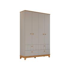 Guarda Roupa Retro Biscoito Permobili 04 portas MDF