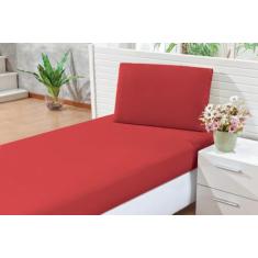 Lençol Avulso Solteiro Inova 01 Peças - Girassol Confecções, Vermelho