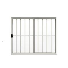 Janela 2 Folhas De Correr C/ Grade 1.00 X 1.50 Alumínio Branco Linha Modular - Hale