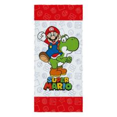 Toalha Felpuda de Banho Estampada Super Mario 60 cm x 1,20 m Com 1 peça