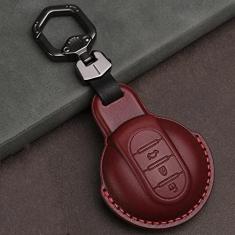 Porta-chaves do carro, capa de couro inteligente, adequada para MINI Cooper Clubman Hatchback Countryman F54 F55 F56 F57 F60, porta-chaves do carro ABS Smart porta-chaves do carro