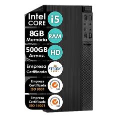 Computador Intel Core i5 8GB HD 500GB 4 Núcleos Super Turbo Pc Hdmi Strong Tech