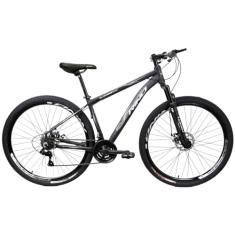 Bicicleta Aro 29 Rino Everest 21v Freio A Disco Cambios Index (Preto/Prata, 21)