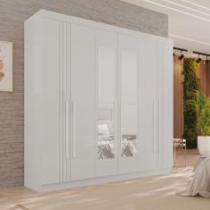 Guarda-roupa 4 Gavetas 6 Portas com Espelho Lisboa