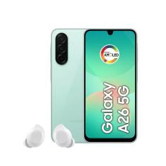 Smartphone Samsung Galaxy A26 5G 8GB 256GB Câmera 50MP Verde com Galaxy Buds Core