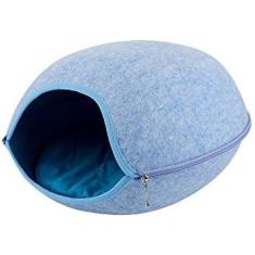 Cama Para Animais De Estimação Em Feltro Natural, Caverna Para Animais De Estimação, Casa De Animais De Estimação, Cama Para Gatos Em Casa Com Almofada E Zíper, Produto Para Animais De Estimação,