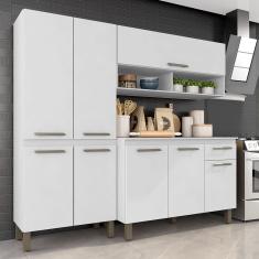 Armário De Cozinha Tieli 3 Peças Branco - Móveis Arapongas