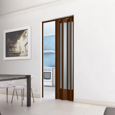 Porta Sanfonada Pvc Translúcida 210x60cm Bcf Imbuia