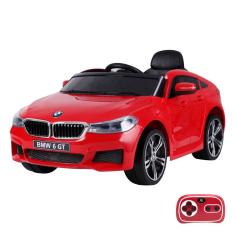 Carrinho Elétrico Infantil BMW 6 GT Gran Turismo 12V com Controle Remoto - Vermelho