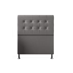 Cabeceira Solteiro 0,90m Atenas Suede Cinza Dal Poz Estofados