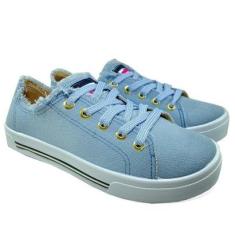 Tênis Moleca Básico Jeans Feminino-Feminino