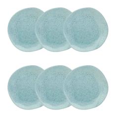 Conjunto de Pratos Fundos 06 Peças Blue Bay Oxford