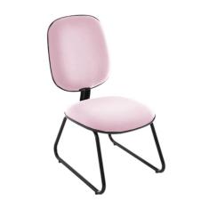 Cadeira Diretor Trapézio para Escritório Linha Uno Rosa