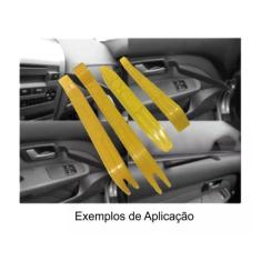 Kit Espatula Nylon Desmontar Painel Moldura Grampos Carros - 4 Peças -