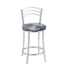 Kit 2 Banquetas Cromadas BC26C de Metal e Assento Espuma D15 Treparoni