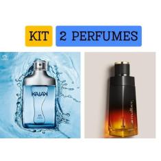 Kit 2 perfumes 1 Kaiak Natura + 1 Malbec X Refrescante dia e noite Pre