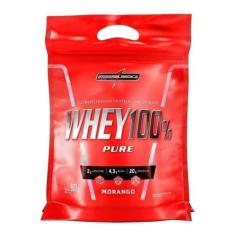 Whey 100% Pure - Refil 907g - Integralmédica, Morango