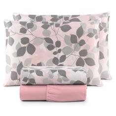 Jogo de lençol casal 4 peças micro perca 400 Fios Estampado - star mod