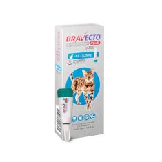 Bravecto® Plus Gatos Transdermal 250mg - Antipulgas, Sarna de ouvido, Vermes intestinais - Gatos de 2,8 a 6,25kg - 1 Pipeta 0,89ml - MSD Saúde Animal