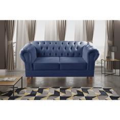 Sofá 2 Lugares Decoração Sara Recepção Dom Pedro Chesterfield